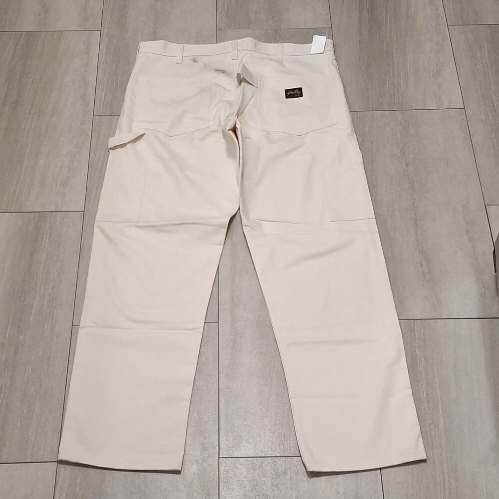 Stan Ray Painter Pants Mens 38x 34 Utility White USA Made Work Double Knee